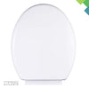 Mass Dynamic Soft Close Toilet Seat, Quick Release Toilet Seat For Easy Cleaning, Easy Installation With Dual Fixing & Adjustable Hinges, Standard Oval Toilet Seat (445mm x 370mm) - DealYaSteal