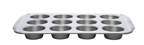 Circulon Momentum Bakeware 12 Cup Muffin Tin 0.6 mm, steel, Grey - DealYaSteal