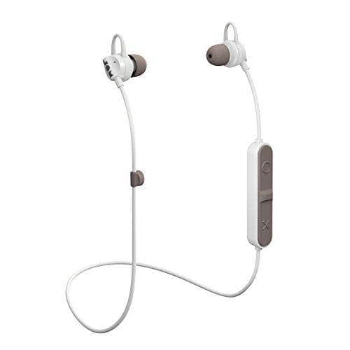 Jam Audio - Live Loose Sweat Resistant Wireless Bluetooth Earbuds - 6 Hour Playtime, 10 Metre Range, Hands Free Calling, Magnetic Cord Management, Lightweight Design Sport Headphones - Gray - DealYaSteal