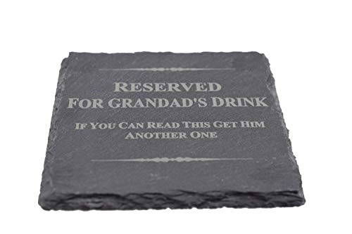 Funny Coaster For Grandad - Reserved For Grandad's Drink, If You Can Read This Get Him Another One (scgrandaddrink)) - DealYaSteal