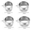 XCOZU Cookie Cutters, Set of 4 Round Biscuit Cutter Stainless Steel Pastry Cutter Moulds for Kids, Baking Cutters for Dough, Pastry, Donut, Fondant, Fruit, Vegetable, DIY Cake Decoration - DealYaSteal