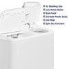 Super General 5 kg Twin-tub Semi-Automatic Washing Machine White efficient Top-Load Washer with Lint Filter Spin-Dry SGW50 70.9 x 40.2 x 85.5 cm - DealYaSteal