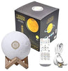 Swthlge 4 in 1 Qur'an Moon Lights 3D Print Lamp 7 Colors LED Night Light Bluetooth Speaker with Remote Quran Recitations and Song FM Broadcast - DealYaSteal