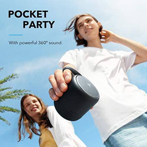 Anker Soundcore Mini 3 Bluetooth Speaker, BassUp and PartyCast Technology, USB-C, Waterproof IPX7, and Customizable EQ - DealYaSteal