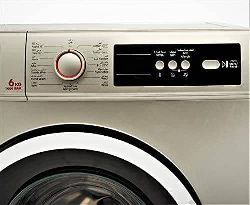Hoover Washing Machine Front Load Fully Automatic 6KG 1000 RPM Silver Made in Turkey 5 Stars Rating HWM-V610-S - DealYaSteal