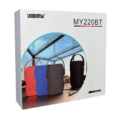 AIBIMY MY220BT Multi-Function Bluetooth Party Speaker with External Microphone - Black - DealYaSteal
