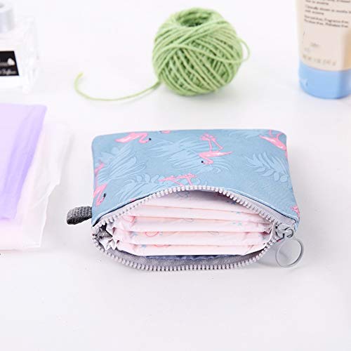 4Pcs Menstrual Cup Pouch Tampons Collect Bags Sanitary Napkin Storage Bag Sanitary Napkins Bag for Teen Girls Women Ladies - DealYaSteal