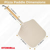 Premium Quality Pizza Paddle Peel with Removable Handle Aluminium Non Stick Blade 12