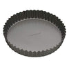 MasterClass KCMCHB40 Large Tart Tin, Fluted Quiche Pan with Loose Base and PFOA Non Stick, Robust 1 mm Thick Carbon Steel, 30 cm (12 Inch) , Grey - DealYaSteal