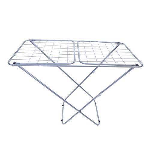 Royalford RF5000 Large Folding Clothes Airer - Drying Space Laundry Washing |Durable Metal Drying Rack | Multifunctional Air Dryer Ideal for Indoor and Outdoor | Easy Store 2 Folding Winged Airer - DealYaSteal