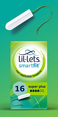 Lil-Lets Non-Applicator Super Plus Tampons, 1 Pack of 16, Heavy Flow - DealYaSteal