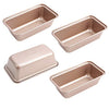 Nonstick Mini Loaf Tins for Baking Bread, 6 Inch Carbon Steel Baking Molds for Rectangular Bread and Meat Bakeware, Set of 4 Mini Cake Pan for Cake, Meatloaf, Banana - DealYaSteal