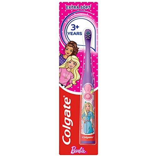Colgate Barbie Kids Battery Powered Toothbrush, Assorted colors - DealYaSteal