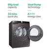 Samsung DV80T5220AX 8KG Graphite Heat Pump Tumble Dryer - DealYaSteal