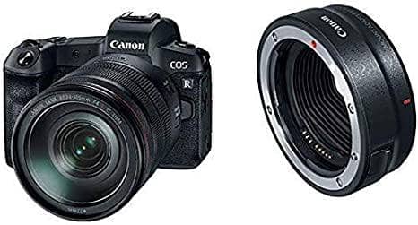 Canon EOR R Digital Mirrorless Camera With RF 24-105mm F/4L IS USM Lens and Canon Ring Mount Adapter Bundle Kit - DealYaSteal