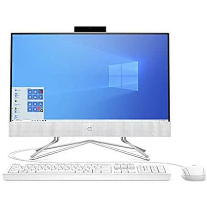 HP 22-df0000ne All in One Desktop, 22-Inch Display, 10 Gen Intel Core i3, 4GB RAM, 1TB HDD, Intel UHD Graphics, EN-AR KB - White - DealYaSteal