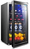 Wine Cabinet Refrigerator Beverage Cooler Four-layer Mini Refrigerator Small Wine Cellar Silent Compressor Temperature Control Transparent Glass Door (Color : Black-A Size : 45 * 45 * 83cm) - DealYaSteal