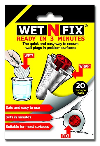 WETNFIX (20 Discs) - Fixing Wall Plugs Fast! No Need to Fill or redrill. Free UK delivery - DealYaSteal