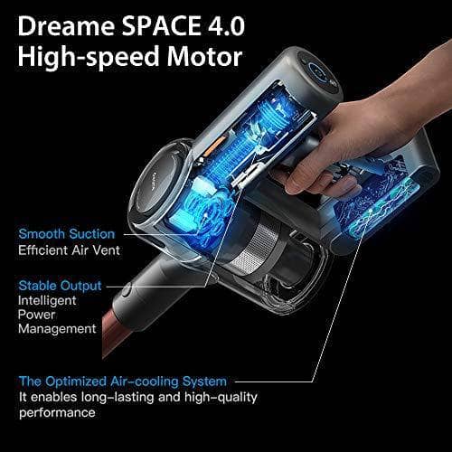 Dreame V11 Handheld Wireless Vacuum Cleaner OLED Display 25000Pa 150AW Cordless Cyclone Filter Cleaner Home Dust Collector, Grey - DealYaSteal