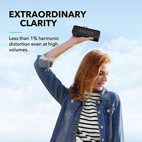 Upgraded Anker Soundcore Bluetooth Speaker with IPX5 Waterproof Stereo Sound 24H Playtime Portable Wireless Speaker for iPhone Samsung and More - DealYaSteal