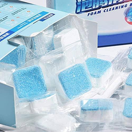 AioTio 24PCS Washing Machine Effervescent Tablets Washing Machine Tank Cleaner Drum Impeller Cleaner Effervescent Tablets in Addition to Dirt and Bacteria. - DealYaSteal