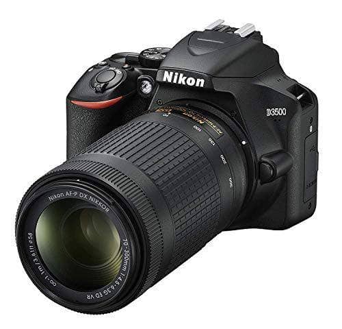 Nikon D3500 AF-P 18 -55mm VR Lens with AF-P DX Nikkor 70-300mm f/4.5-6.3G ED Lens Bundle Kit (Black) - DealYaSteal