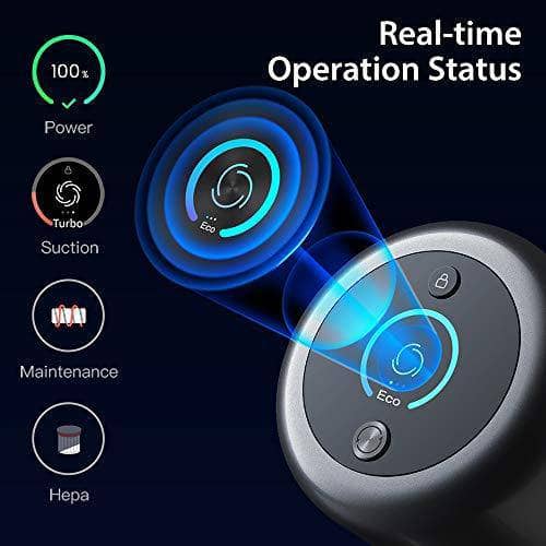 Dreame V11 Handheld Wireless Vacuum Cleaner OLED Display 25000Pa 150AW Cordless Cyclone Filter Cleaner Home Dust Collector, Grey - DealYaSteal