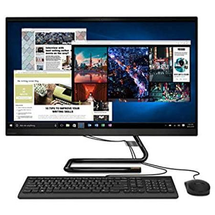 Lenovo IdeaCentre AIO3, All in One Desktop, Intel Core i7-10700T, 27 inch FHD, 8GB RAM, 1TB HDD, AMD Radeon 625 2GB GDDR5 Graphics, Win10, Black, Mouse and Eng-Arb KB included - [F0EY005NAX] - DealYaSteal