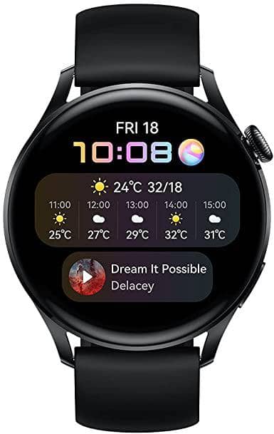 HUAWEI WATCH 3-4G Smartwatch with 1.43'' AMOLED Display, Standalone eSIM Cellular Calling, 3 Days Battery Life, 24/7 SpO2 and Heart Rate Monitoring, Built-in GPS, 5ATM, Black - DealYaSteal
