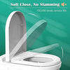 STOREMIC Toilet Seat Soft Close White D shape, Soft Close Toilet Seat - Bottom Fixing / Top Fixing, Quick Realease Toilet Seat for Easy Cleaning, Sturdy Anti-Bacterial UF Materials - DealYaSteal