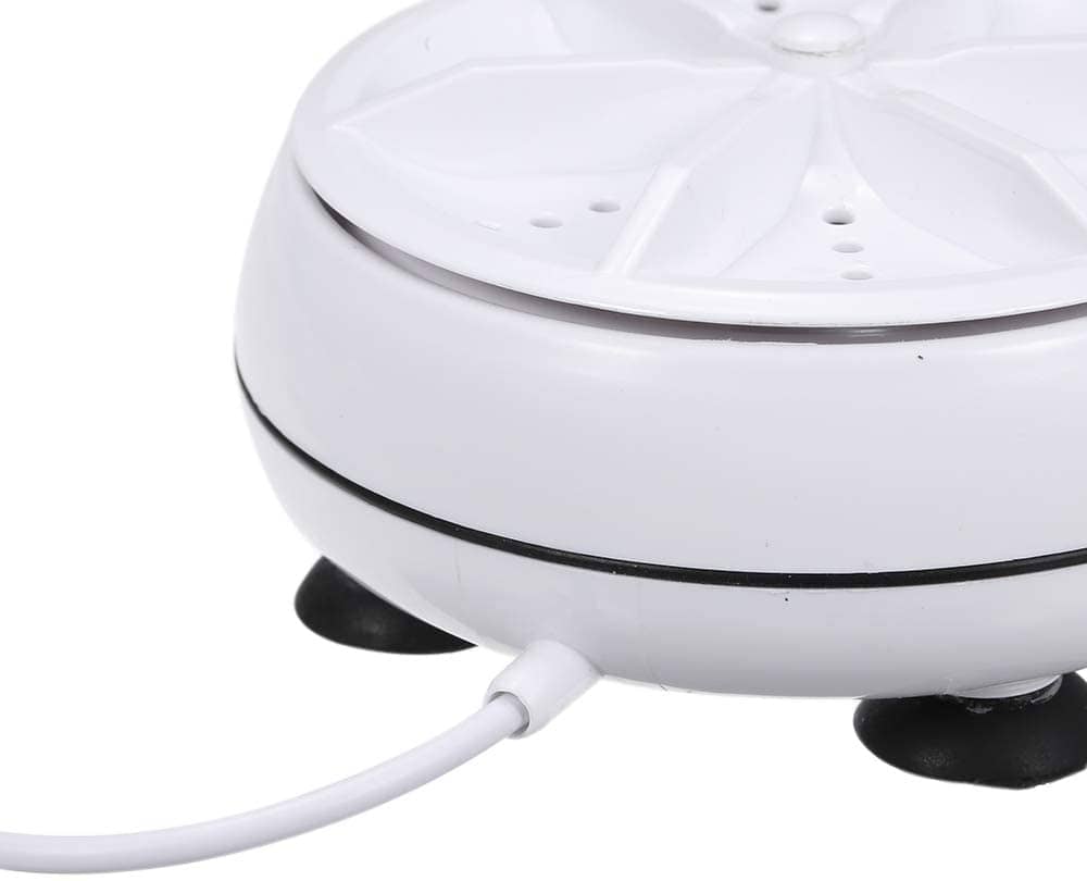 3in1 Mini Washing Machine Portable Personal Rotating Ultrasonic Turbine Washer Adjustable with USB Cable Convenient for Travel Home Business Trip (A) - DealYaSteal