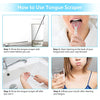 4 Pack Tongue Scraper, MORGLES Stainless Steel Tongue Cleaners for Fresh Breath - DealYaSteal