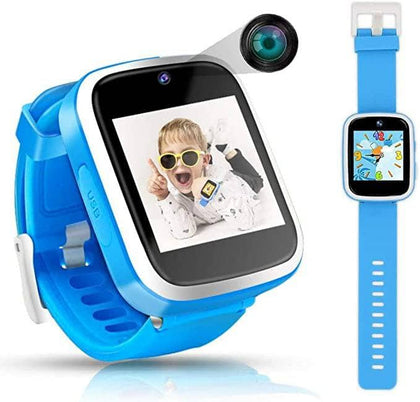 Smart Kids Watch Educational Electronic Toys Touch Screen Smart Watch Toys for 5-10 Year Old Boys Girls Toddler Watch HD Dual Camera Watch Birthday for Kids USB Charging (Blue) - DealYaSteal