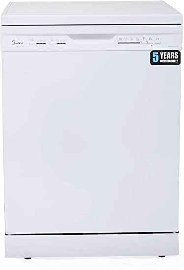 Midea 6 Programs, 12 Place Settings Free Standing Dishwasher, White - WQP12-5203-W - DealYaSteal