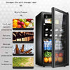 Wine Cabinet Refrigerator Beverage Cooler Four-layer Mini Refrigerator Small Wine Cellar Silent Compressor Temperature Control Transparent Glass Door (Color : Black-A Size : 45 * 45 * 83cm) - DealYaSteal