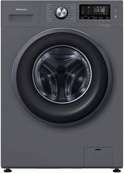 Hisense 1200 RPM Front Load Washing Machine Silver - WFKV7012T - DealYaSteal
