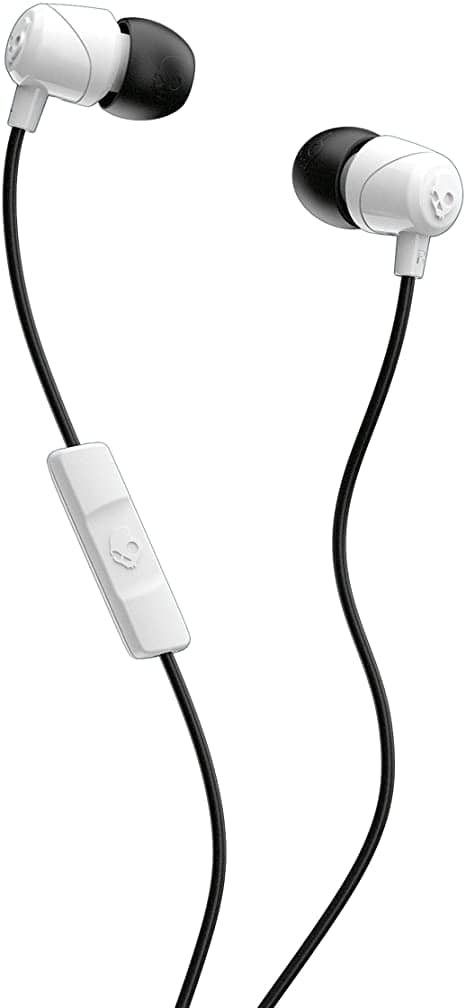 Skullcandy S2DUYK-441 Jib In-Ear Noise-Isolating Earbuds with Microphone and Remote for Hands-Free Calls - White/Black - DealYaSteal
