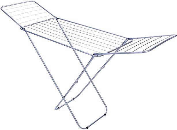 Royalford RF5000 Large Folding Clothes Airer - Drying Space Laundry Washing |Durable Metal Drying Rack | Multifunctional Air Dryer Ideal for Indoor and Outdoor | Easy Store 2 Folding Winged Airer - DealYaSteal