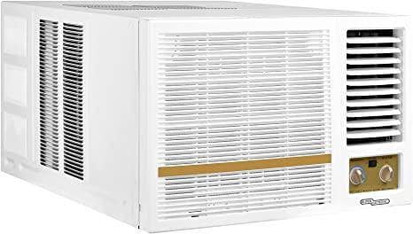 Super General 1.5 Ton Window Air Conditioner, 18000 BTU, Rotary compressor, SGA-19-41HE, White, 74.6 x 81.5 x 51.5 cm - DealYaSteal