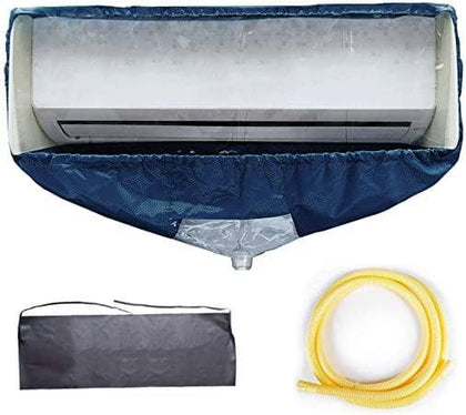 WOMACO Split Air Conditioner Cleaning Cover Cleaning kit Wall Mounted Air Conditioning Cleaner Kit Dust Washing Clean Bag Aircon Wash Bag Waterproof with Drain Outlet and Support Plates (Large) - DealYaSteal