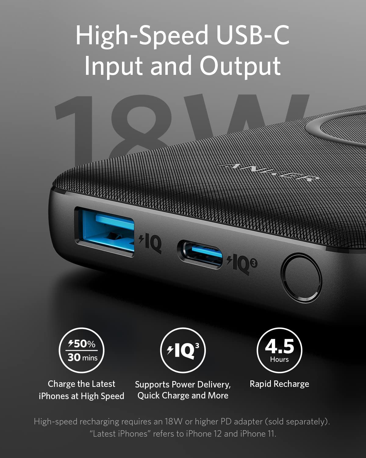 Anker Wireless Power Bank 10 000mAh PowerCore III 10K Wireless Portable Charger with Qi certified 10W Wireless Charging and 18W USB C Quick Charge for iPhone 12 Pro Pro Max 11 Pro iPad - DealYaSteal