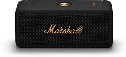 Marshall Emberton Portable Bluetooth Speaker - Black and Brass - DealYaSteal