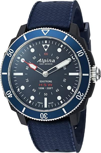 Alpina Men's AL-282LNN4V6 Horological Smart Watch Analog Display Quartz Blue Watch - DealYaSteal
